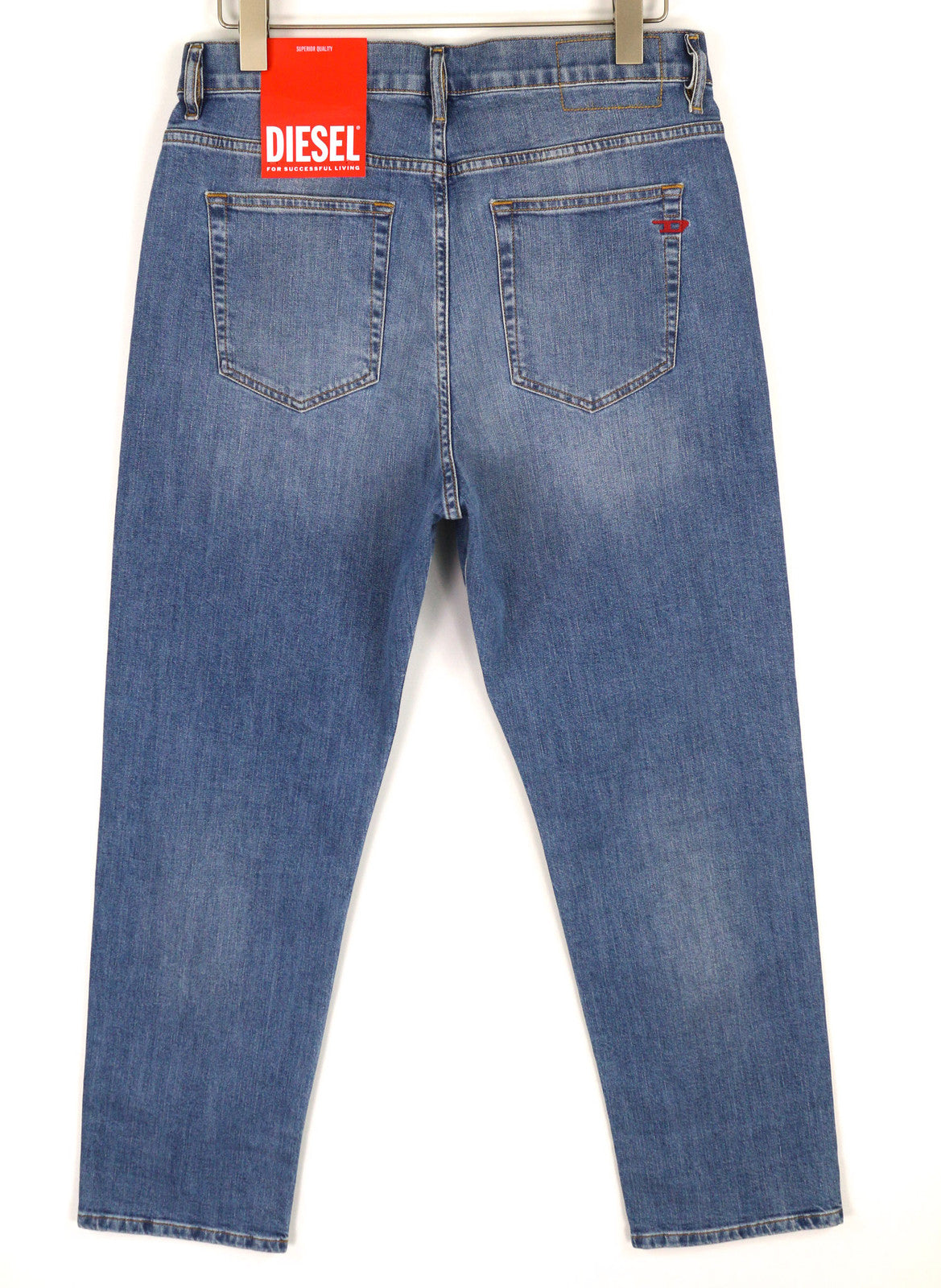 DIESEL 2020 D-Viker 0EHAJ Men Jeans W32/L30 Mid Waist Regular Fit Straight Leg