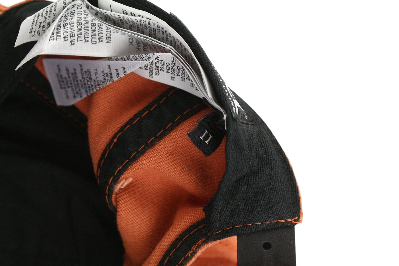 DIESEL C-Syom Men Cap OS Orange Baseball Embroidered Logo Cotton Logo Unisex