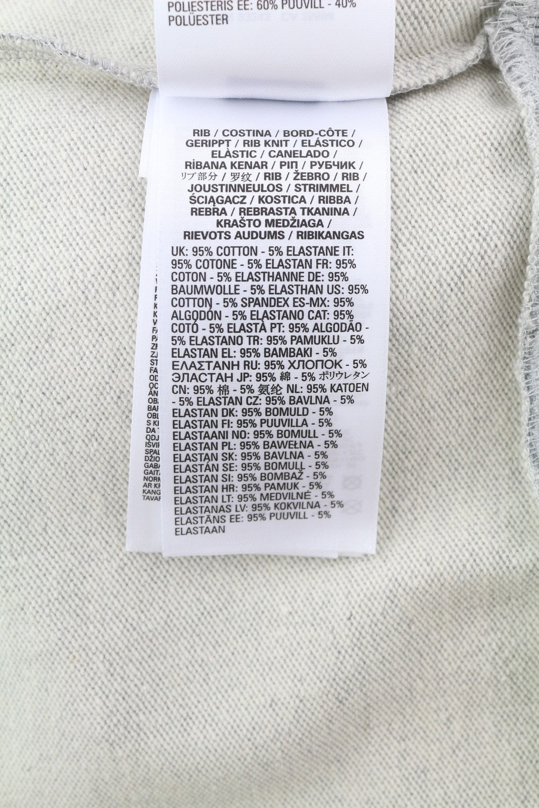 DIESEL S-Girk-K12 Men Sweatshirt M Melange Grey Pullover Crew Neck Logo RRP€100