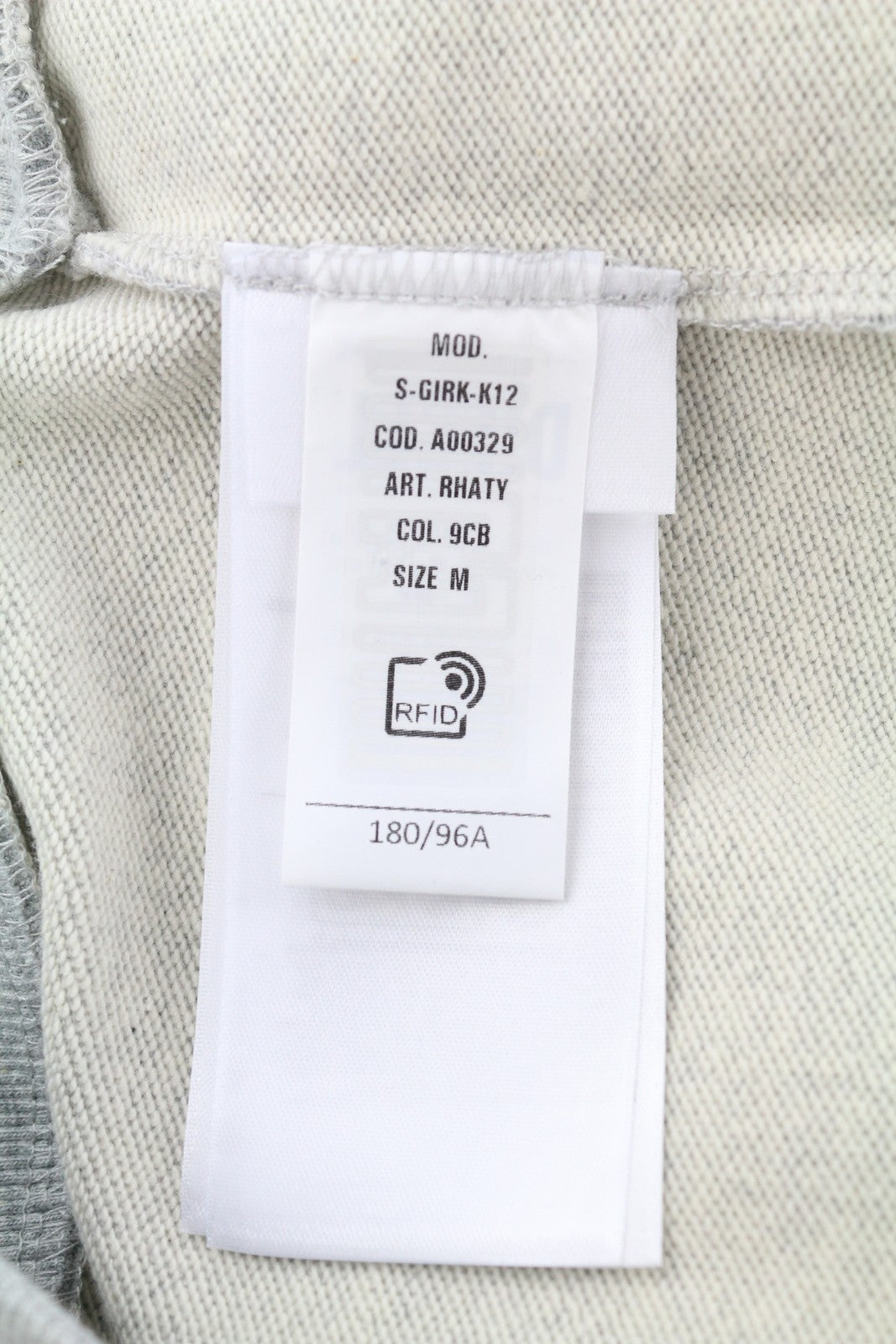 DIESEL S-Girk-K12 Men Sweatshirt M Melange Grey Pullover Crew Neck Logo RRP€100