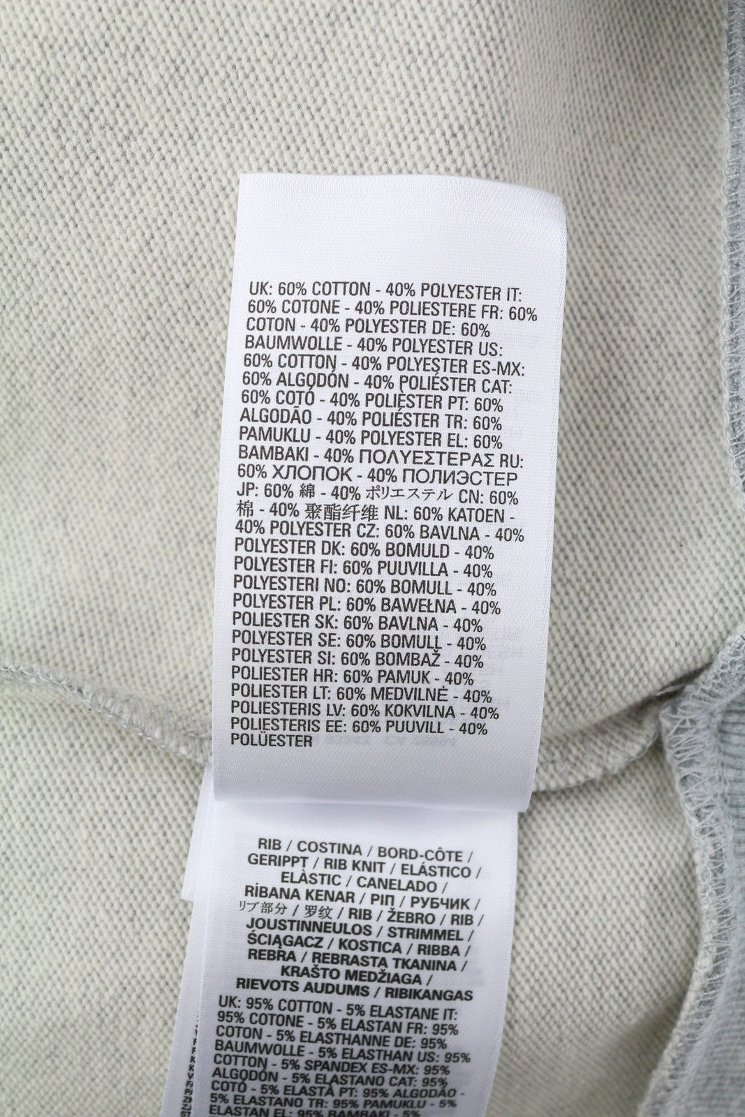 DIESEL S-Girk-K12 Men Sweatshirt M Melange Grey Pullover Crew Neck Logo RRP€100