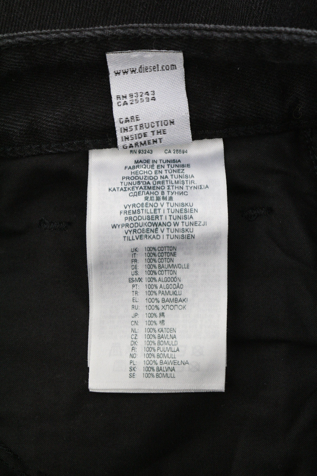 DIESEL D-Reggy 009RL Women Jeans W30/L30 Straight Regular Waist Zipper Denim