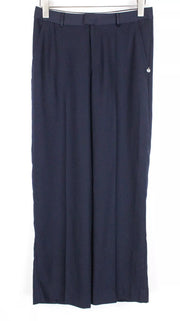 MAISON SCOTCH Women's Trousers S Navy Pleated Wide Classic Lightweight