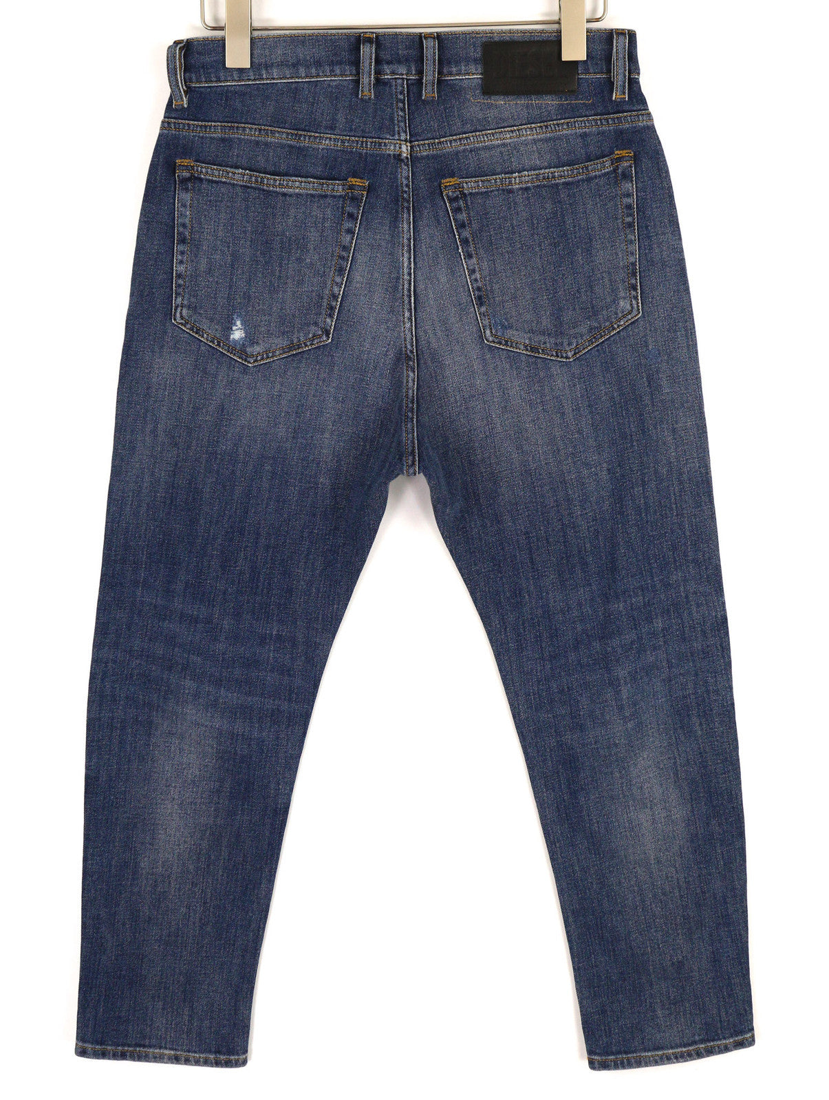 DIESEL D-Vider 0890X Men Jeans W30/L30 Carrot Fit Stretch Distress Washed Blue