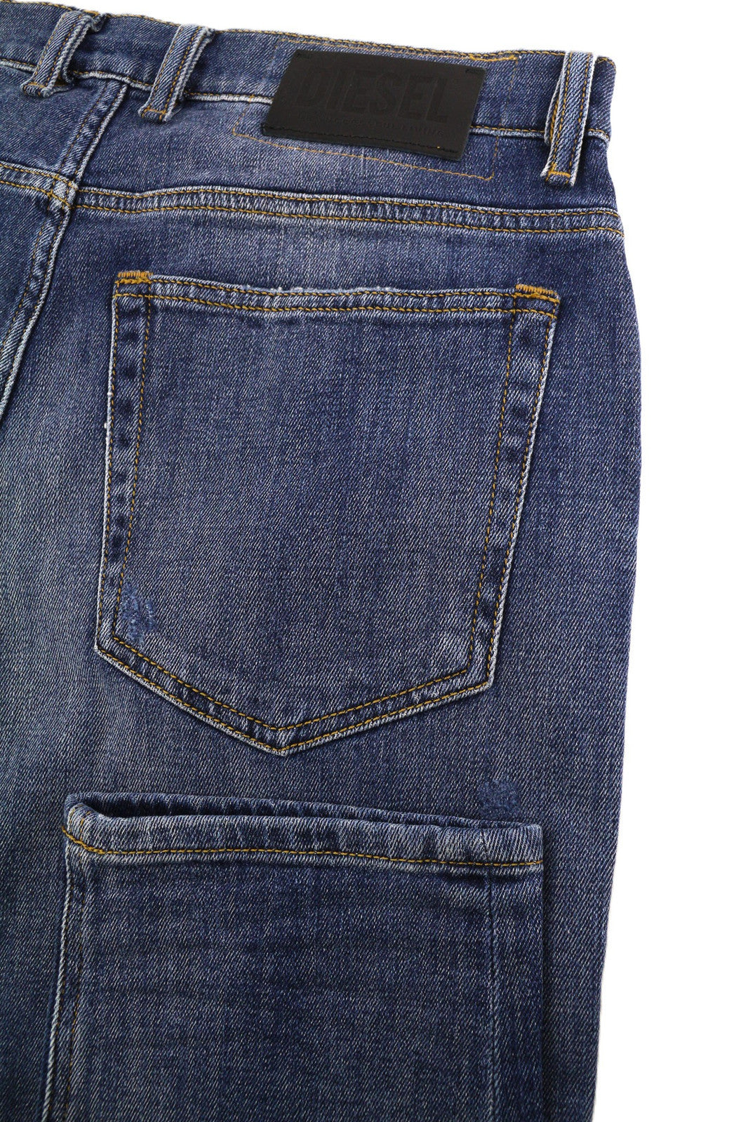 DIESEL D-Vider 0890X Men Jeans W30/L30 Carrot Fit Stretch Distress Washed Blue