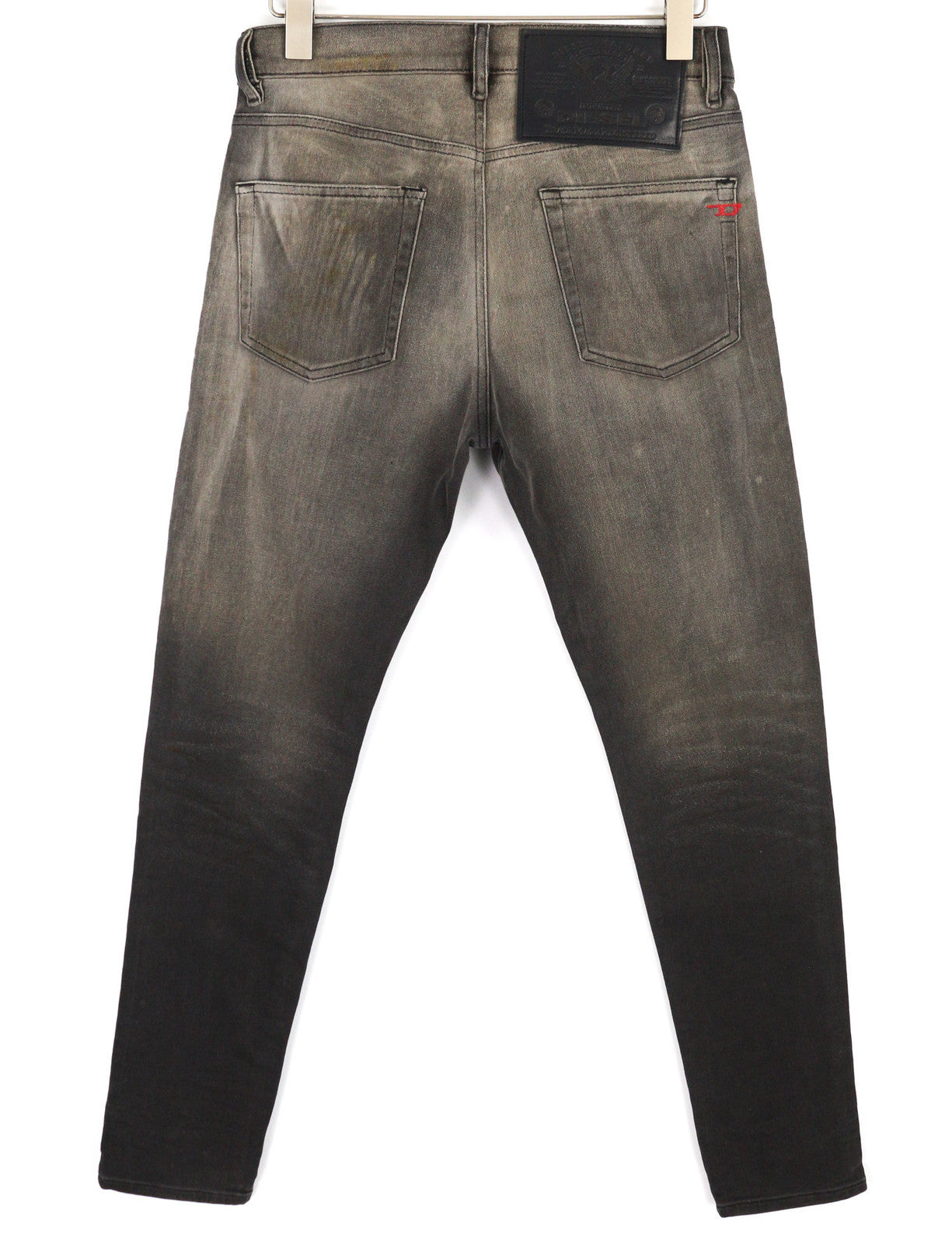 DIESEL D-Strukt Jogg 09B04 vyriški džinsai W30 Slim Stretch Logo Women's Black RRP 295 € 