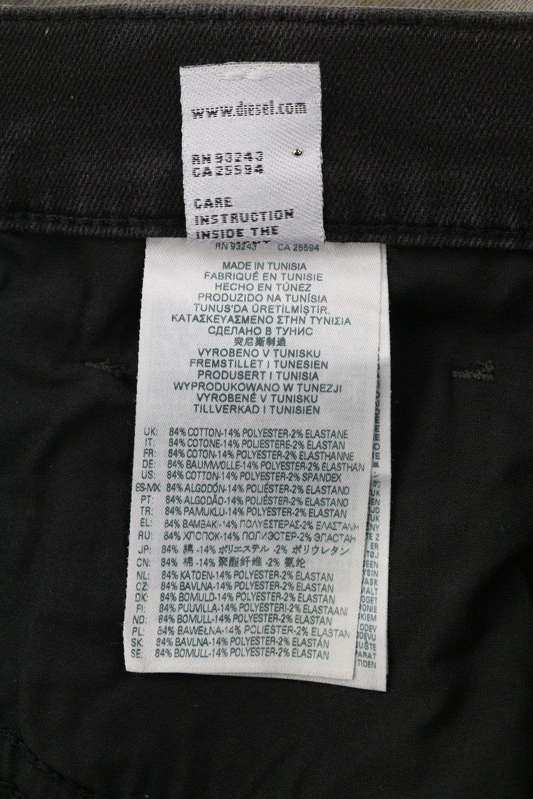 DIESEL D-Strukt Jogg 09B04 vyriški džinsai W30 Slim Stretch Logo Women's Black RRP 295 € 