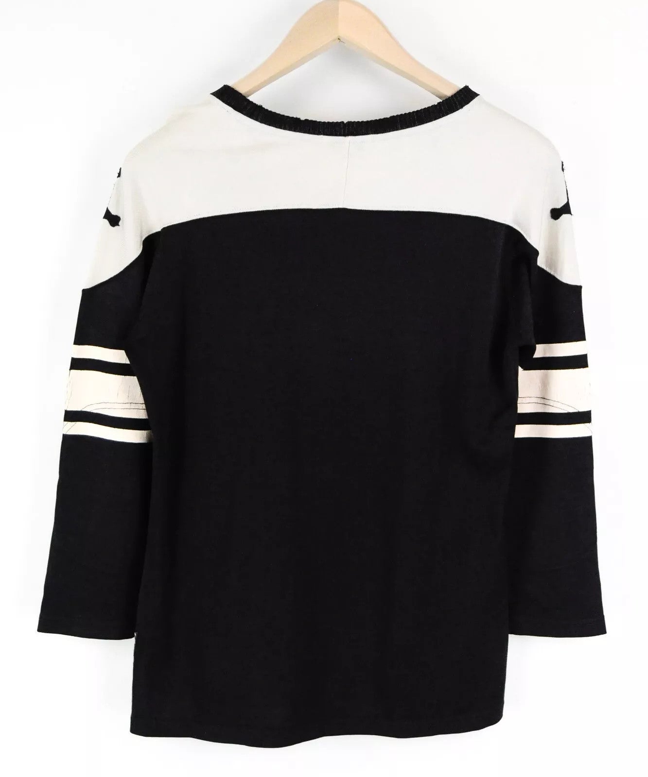 SCOTCH & SODA Ams Blauw Men's T-Shirt ~S Black 3/4 Sleeve Casual Pullover