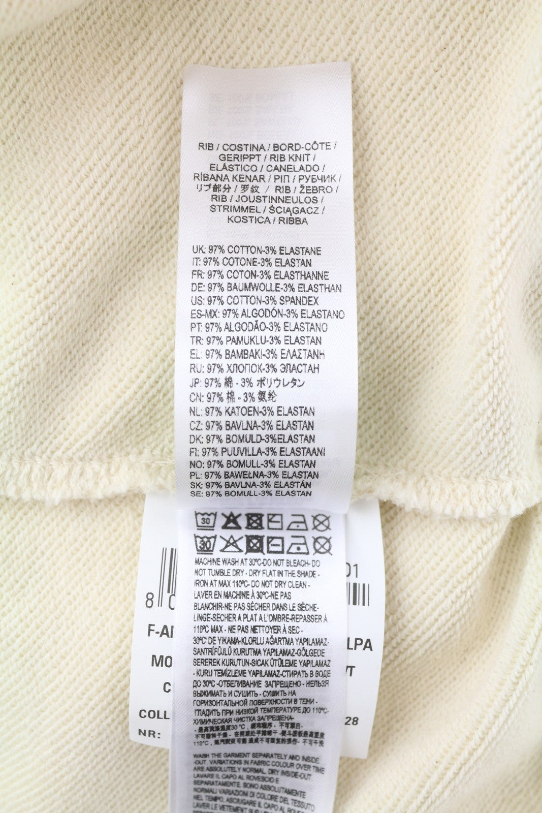 DIESEL F-Angs-H-Ecosmallogo Womens Hoodie S Melange Light Yellow Pullover