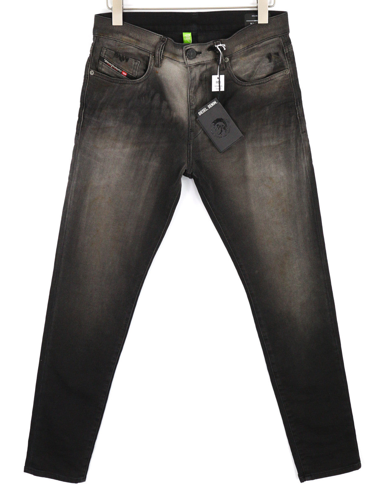 DIESEL D-Strukt Jogg 09B04 Men Jeans W30 Slim Leg Stretch Washed Black RRP€295