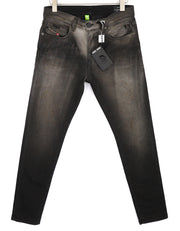 DIESEL D-Strukt Jogg 09B04 Men Jeans W30 Slim Leg Stretch Washed Black RRP€295