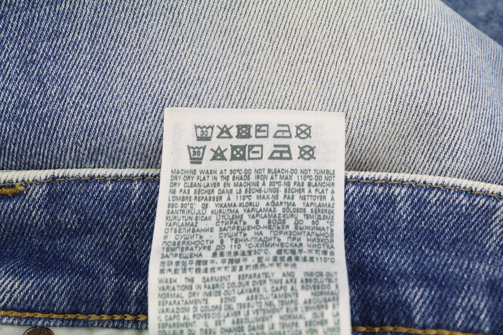 DIESEL D-Strukt 009MW Men Jeans W31/L32 Slim Stretch Distress Washed Blue RRP195