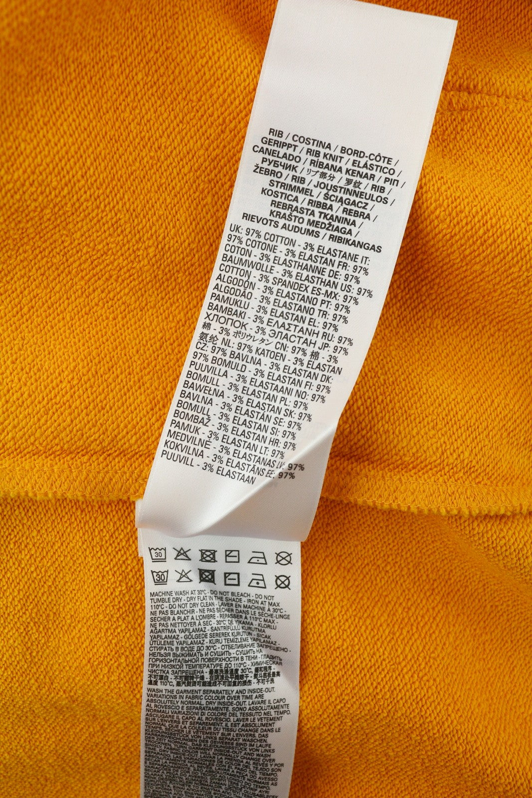 DIESEL S-Ginn-Hood-E5 Mens Hoodie L Yellow Pullover Kangaroo Pocket RRP€175