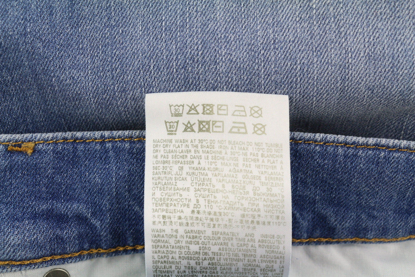 DIESEL 2019 D-Strukt 0EHAJ Men Jeans W40/L34 Slim Fit Mid Waist Washed Blue