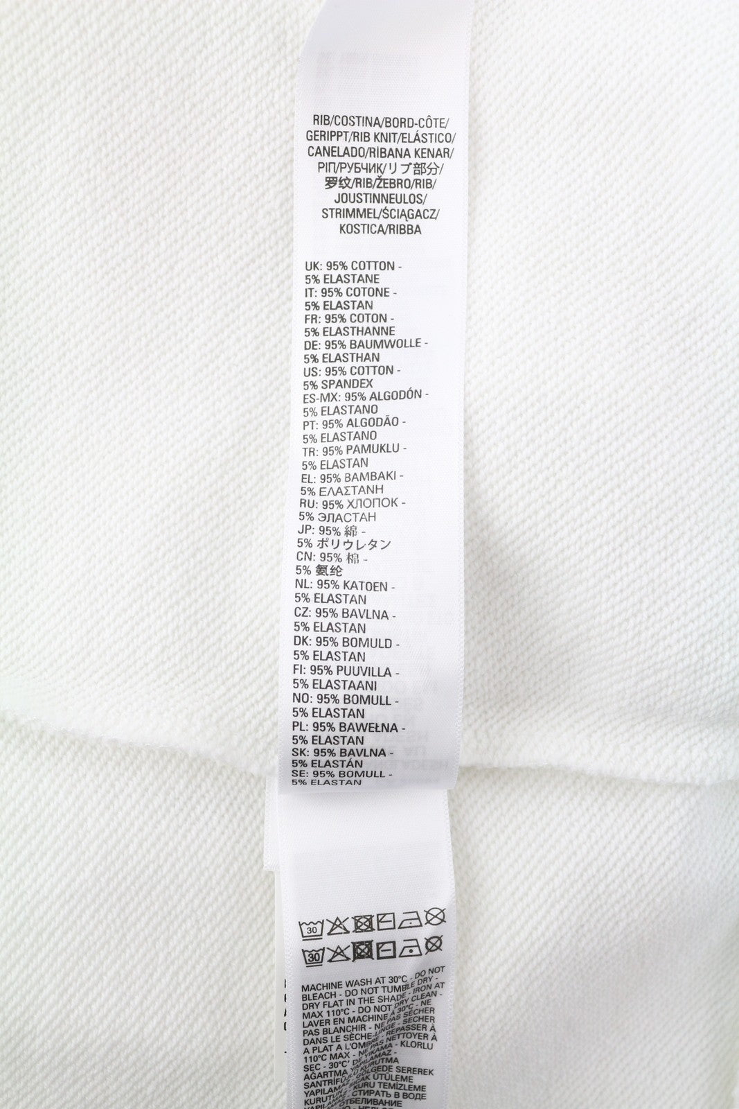 DIESEL S-Gir-Div-P Men Sweatshirt 2XL White Pullover Crew Neck Logo RRP€100