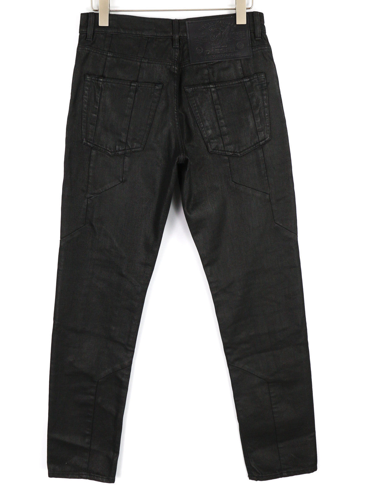 DIESEL D-Kras 0BFAX Men Jeans W30/L32 Denim Black Slim Button Pockets RRP€275