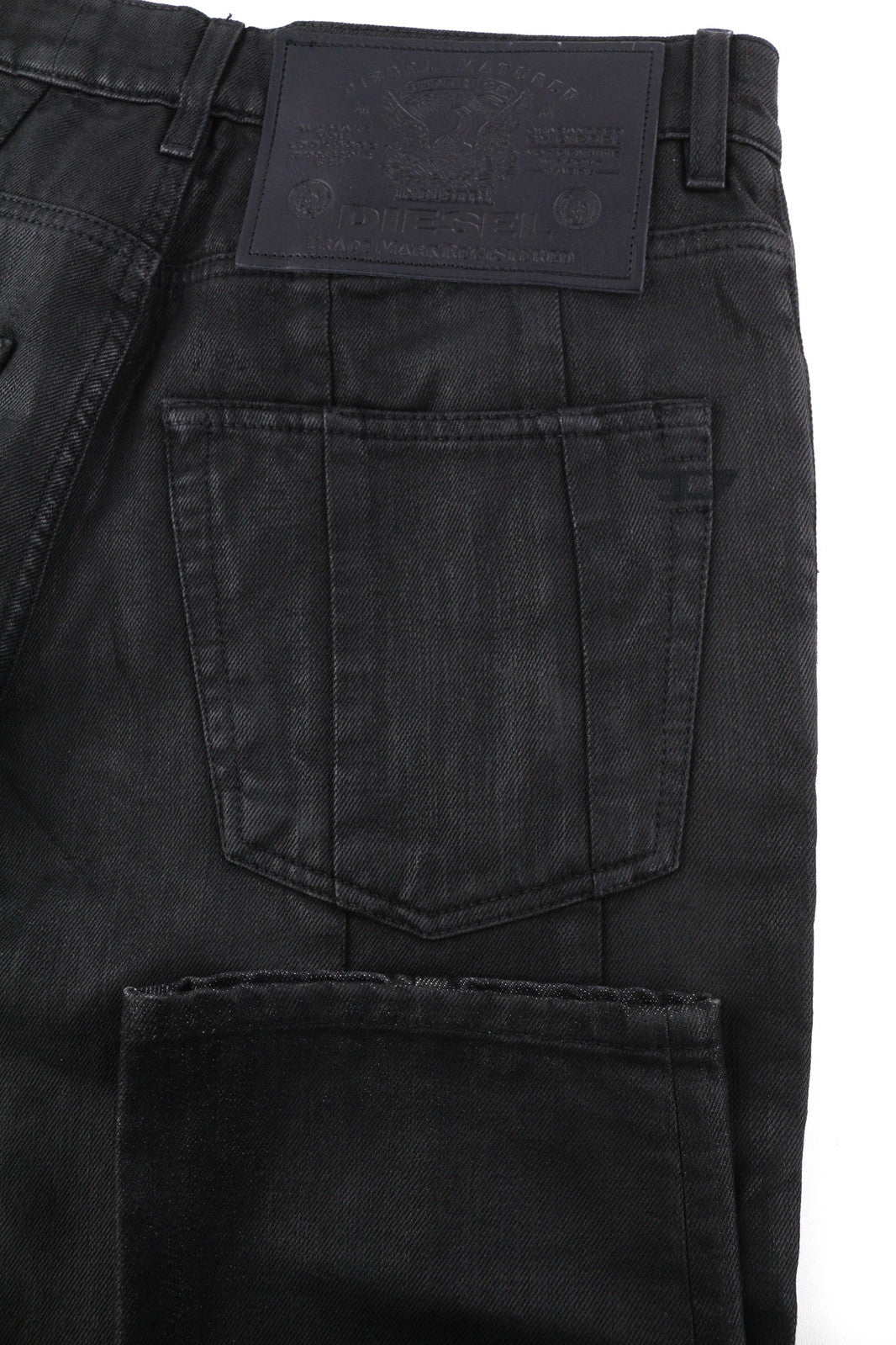 DIESEL D-Kras 0BFAX Men Jeans W33/L32 Denim Black Slim Fit Pockets RRP€275