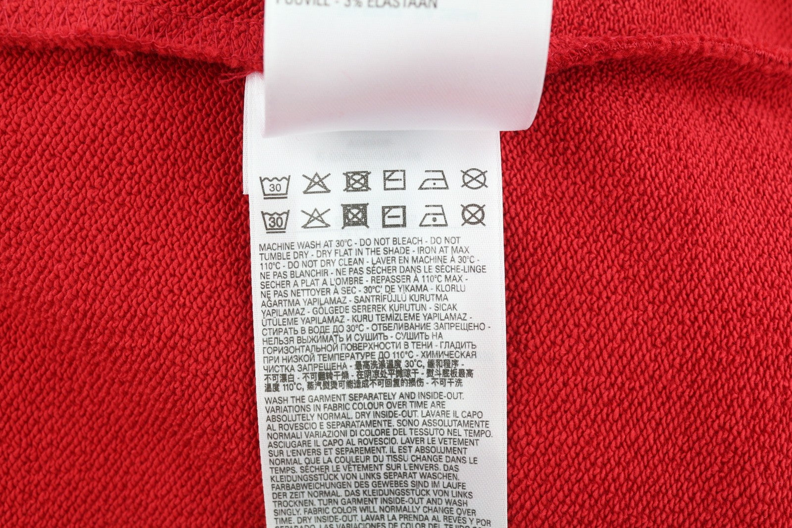 DIESEL S-Ginn-Hood-E6 Mens Hoodie L Red Hooded Pullover Kangaroo Pocket RRP€175