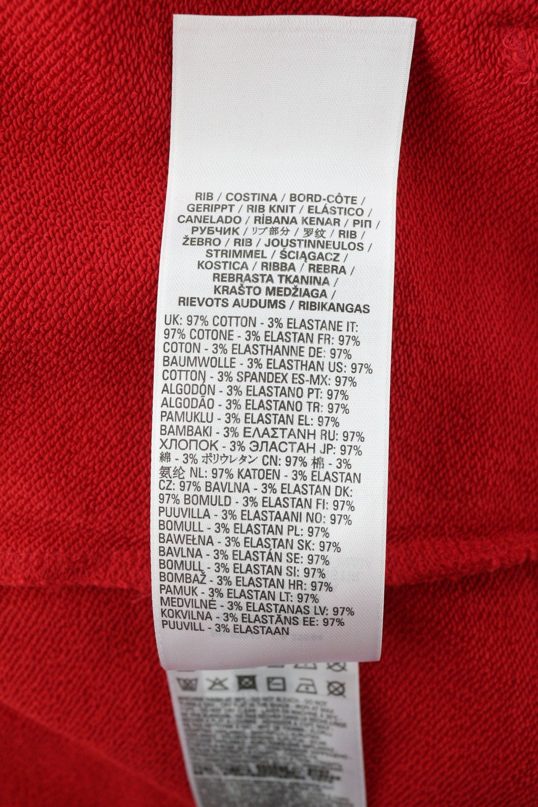 DIESEL S-Ginn-Hood-E6 Mens Hoodie L Red Hooded Pullover Kangaroo Pocket RRP€175