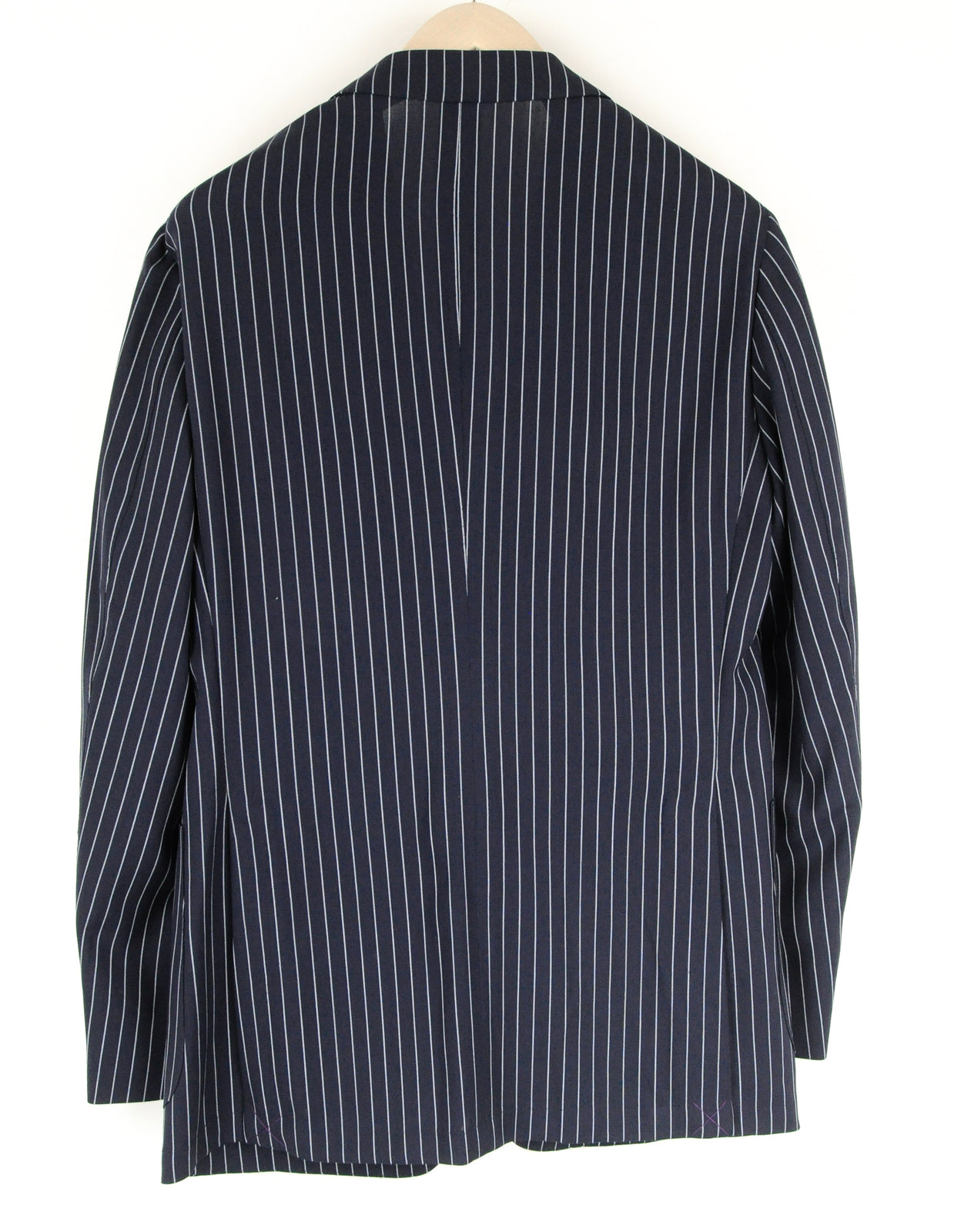 SUITSUPPLY Havana Men's Blazer UK40R Navy Striped Slim Fit Pure Wool Formal Wear