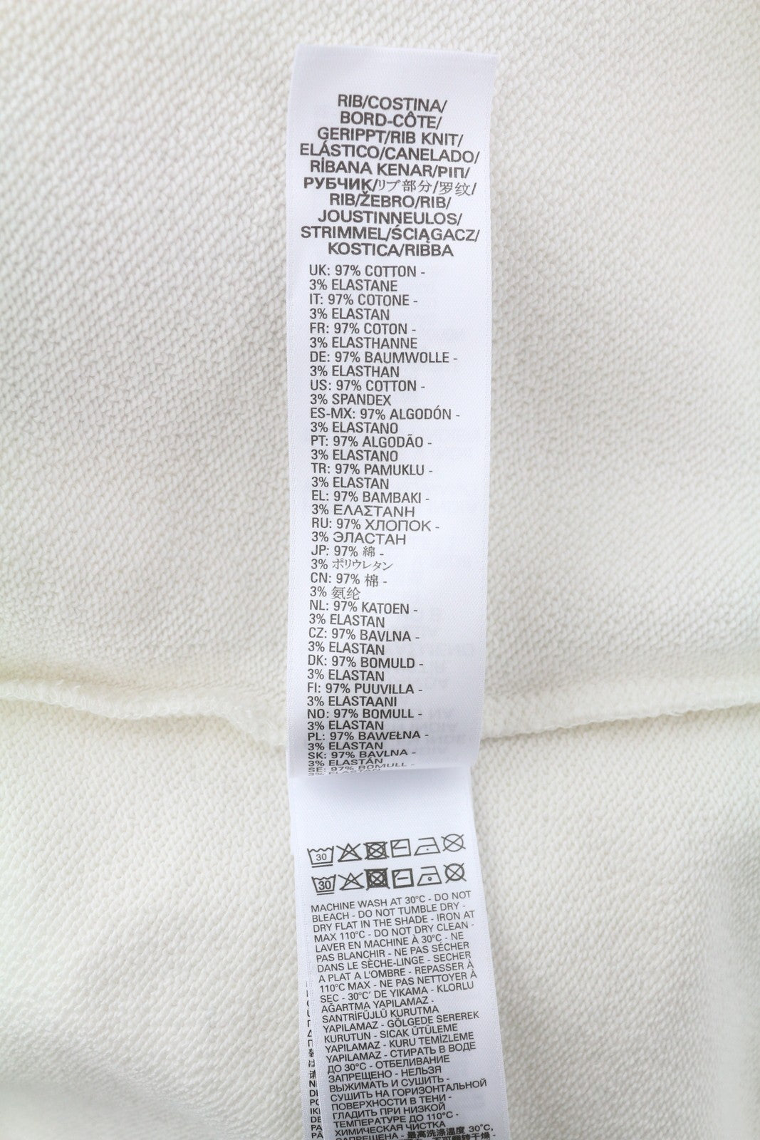 DIESEL S-Ginn-HS3 Men Sweatshirt M White Pullover Crew Neck Front Logo RRP€125