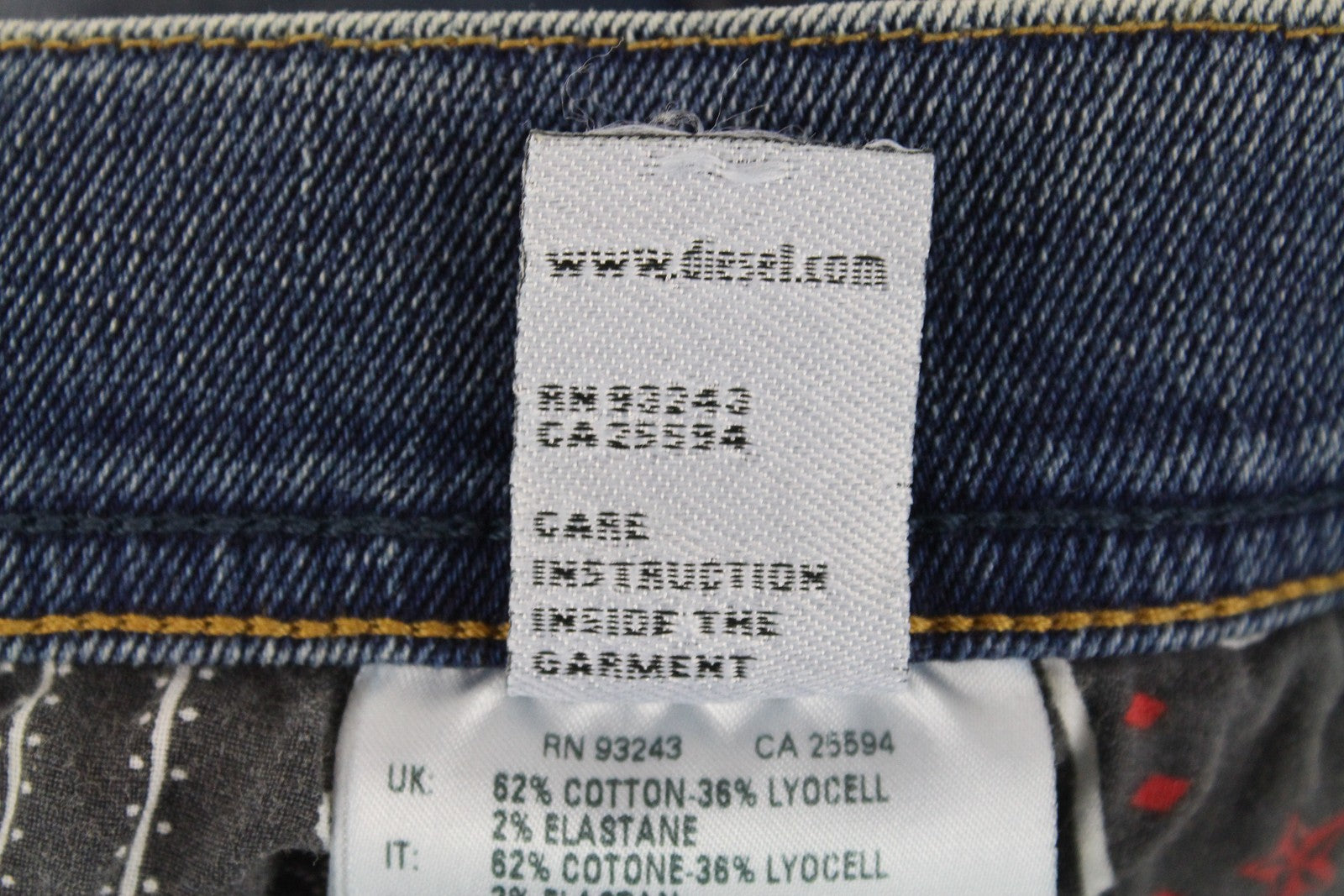 DIESEL Tepphar 080AC Mens Jeans W27/L32 Slim Carrot Blue Cotton Stretchy Ripped