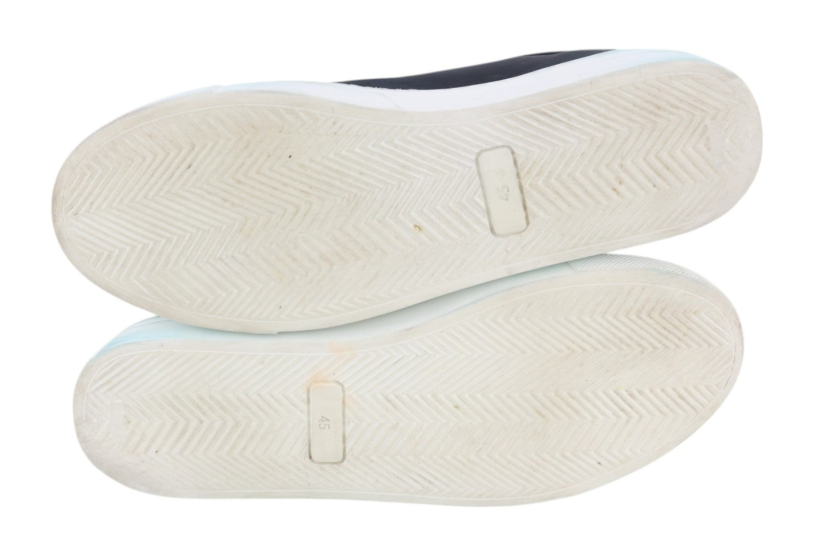 SUITSUPPLY Men Shoes EU45 Navy Blue Leather Laced Low-Top Sneaker Style