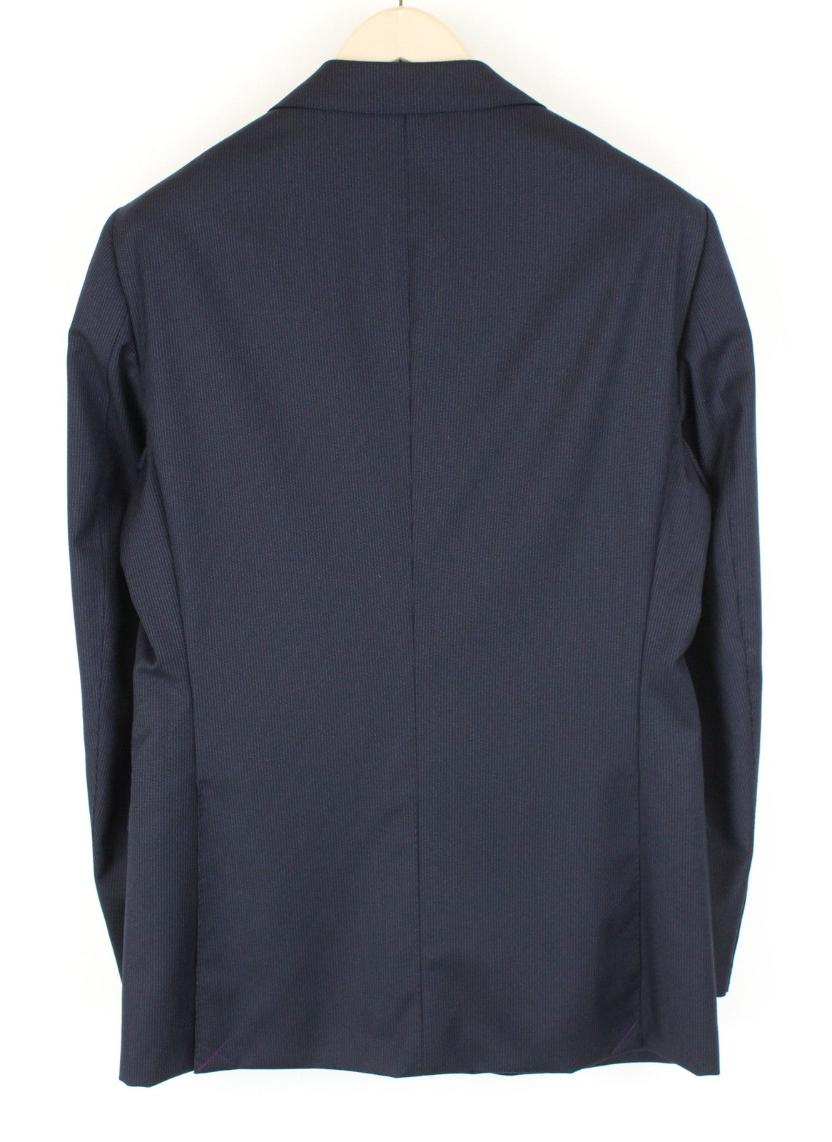 SUITSUPPLY Lazio Men Blazer UK40R Navy Wool Super 110's Slim Striped Lining