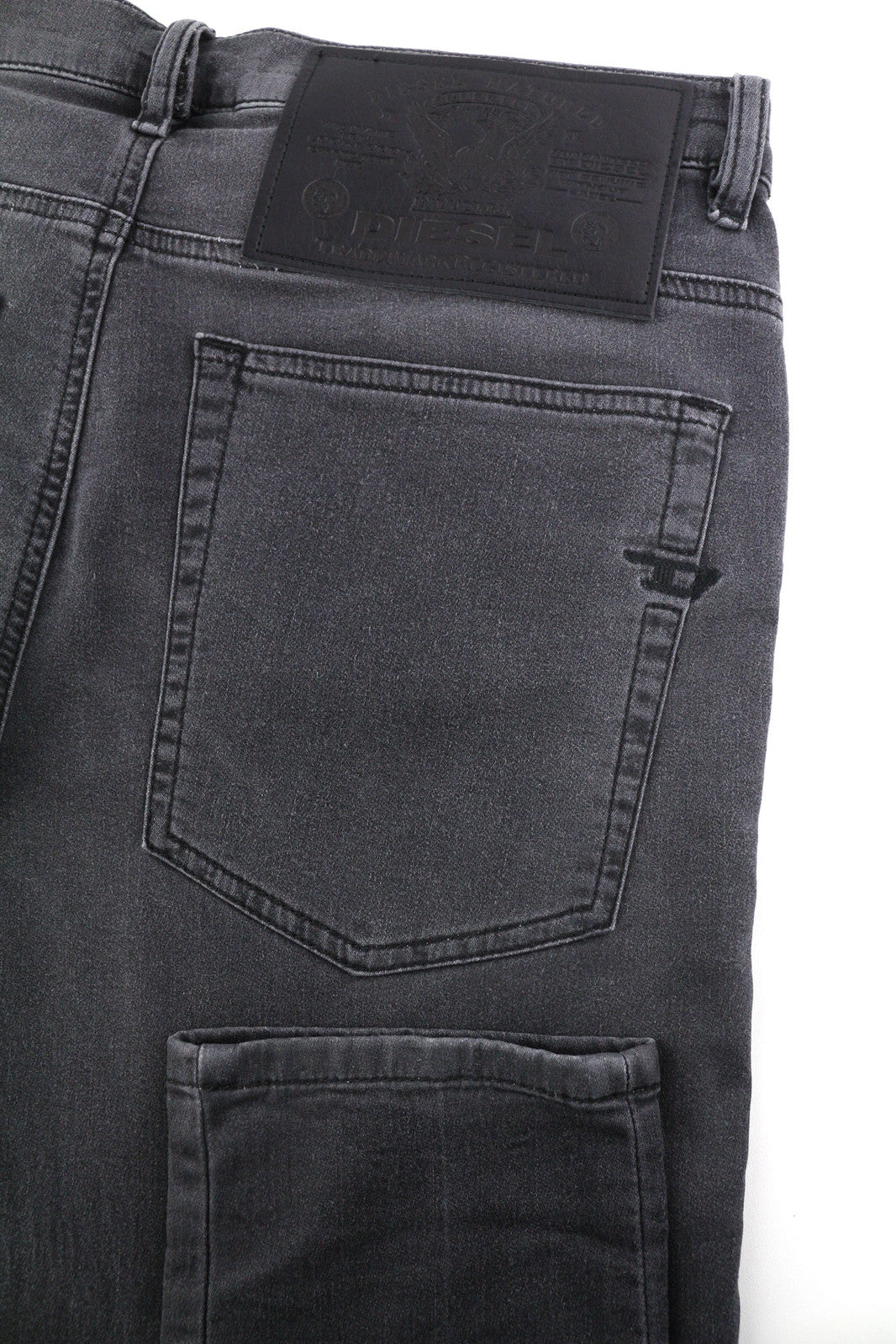 DIESEL D-Amny Jogg 09A74 Men Jeans W31/L30 Skinny Stretch Zipper Washed RRP€250