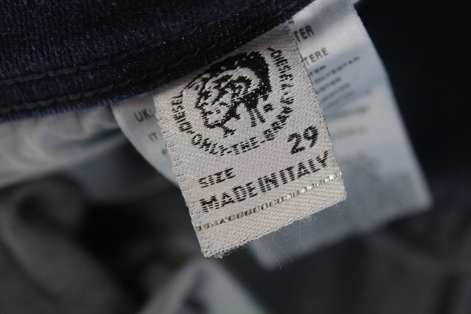 DIESEL Sleenker 086AJ Mens Jeans W29/L32 Slim Skinny  Washed Blue Cotton