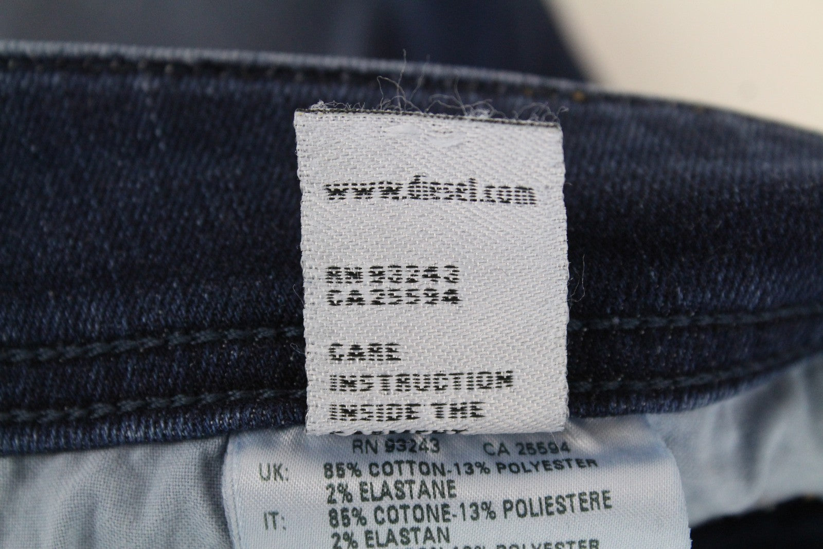 DIESEL Sleenker 086AJ Mens Jeans W29/L32 Slim Skinny  Washed Blue Cotton