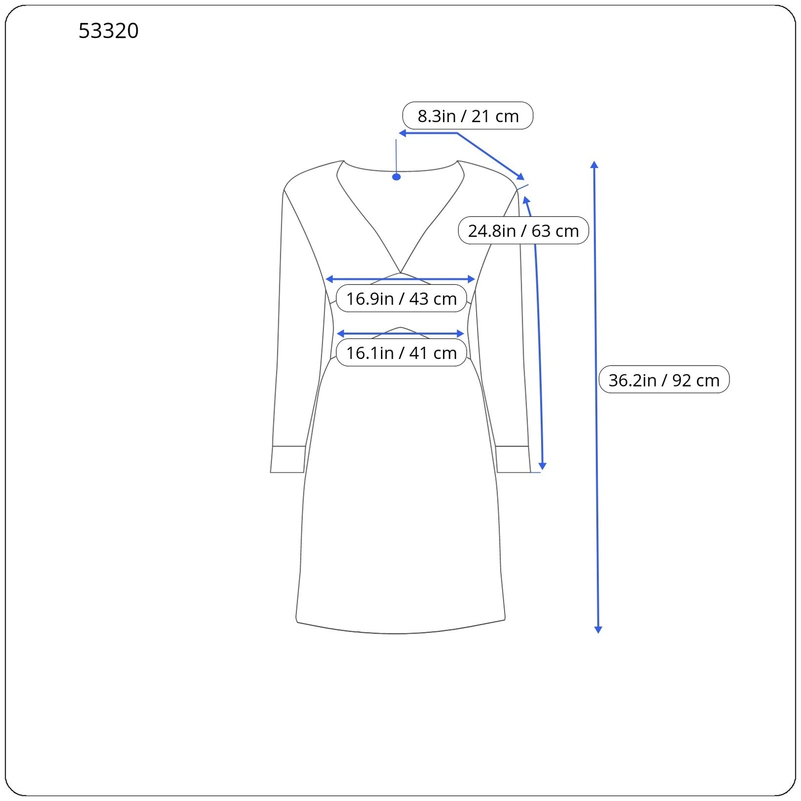 ANNA FIELD Women Dress L Grey Long Sleeve Over Knee Stretch Lace V-Neck Style