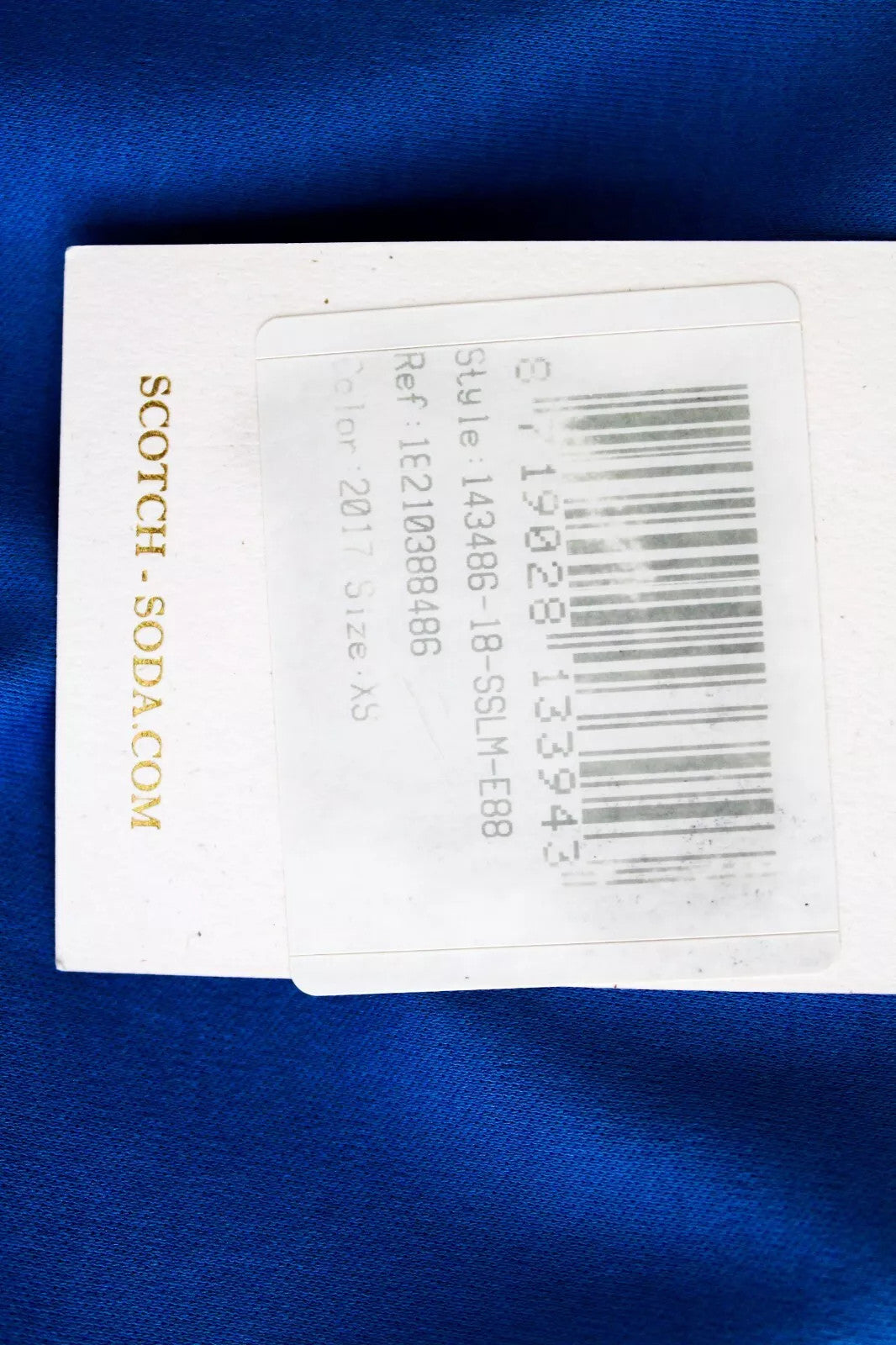 MAISON SCOTCH Women's Dress XS Blue Cotton Short Sleeve Frilled Belted