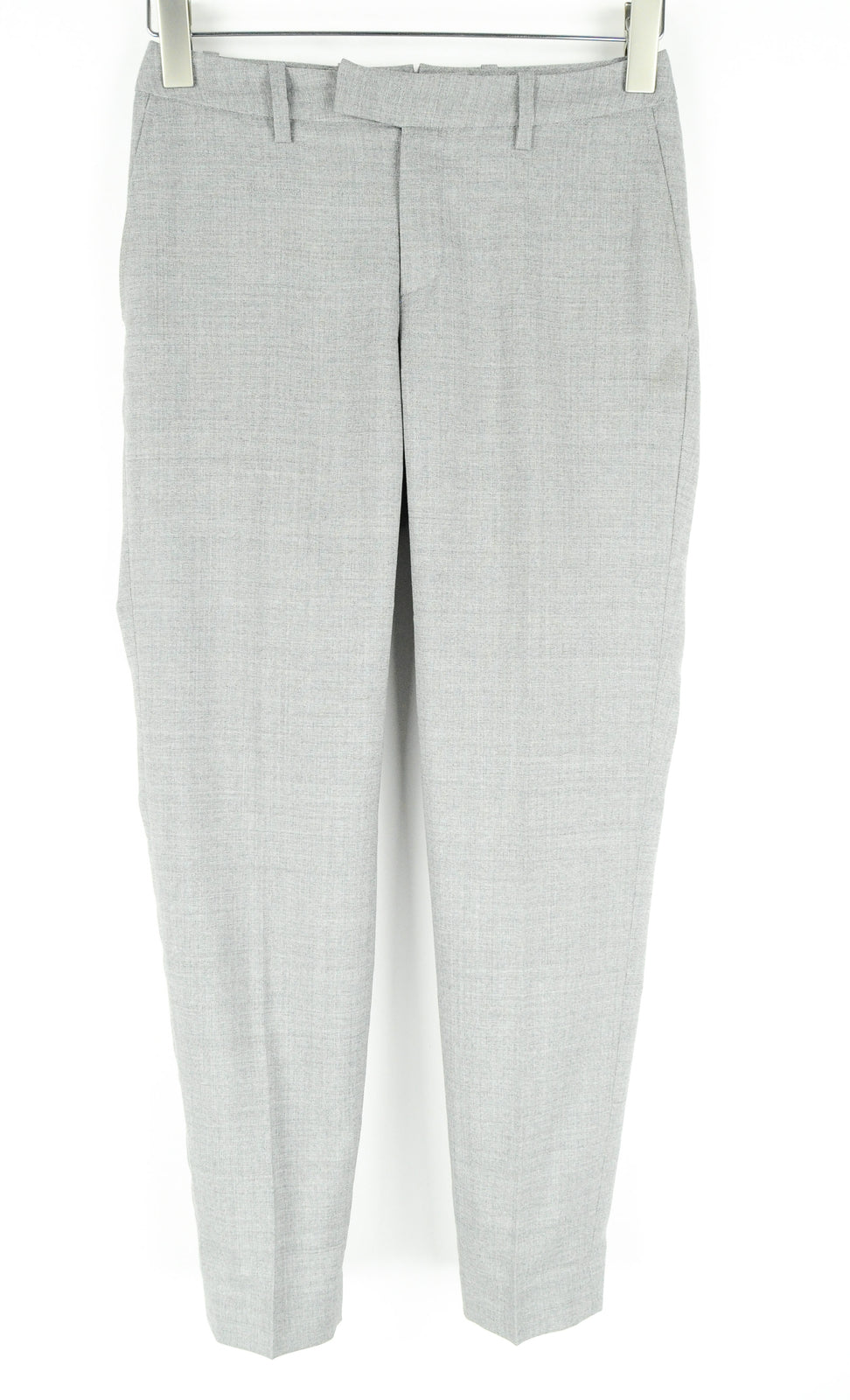 SUISTUDIO Robin Women's Grey Trousers UK6S Pure Wool Pleated Classic Workwear