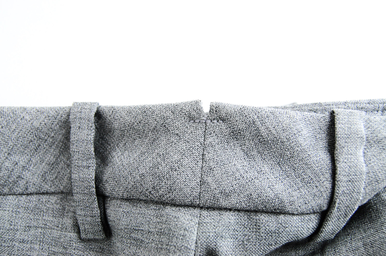 SUISTUDIO Robin Women's Grey Trousers UK6S Pure Wool Pleated Classic Workwear