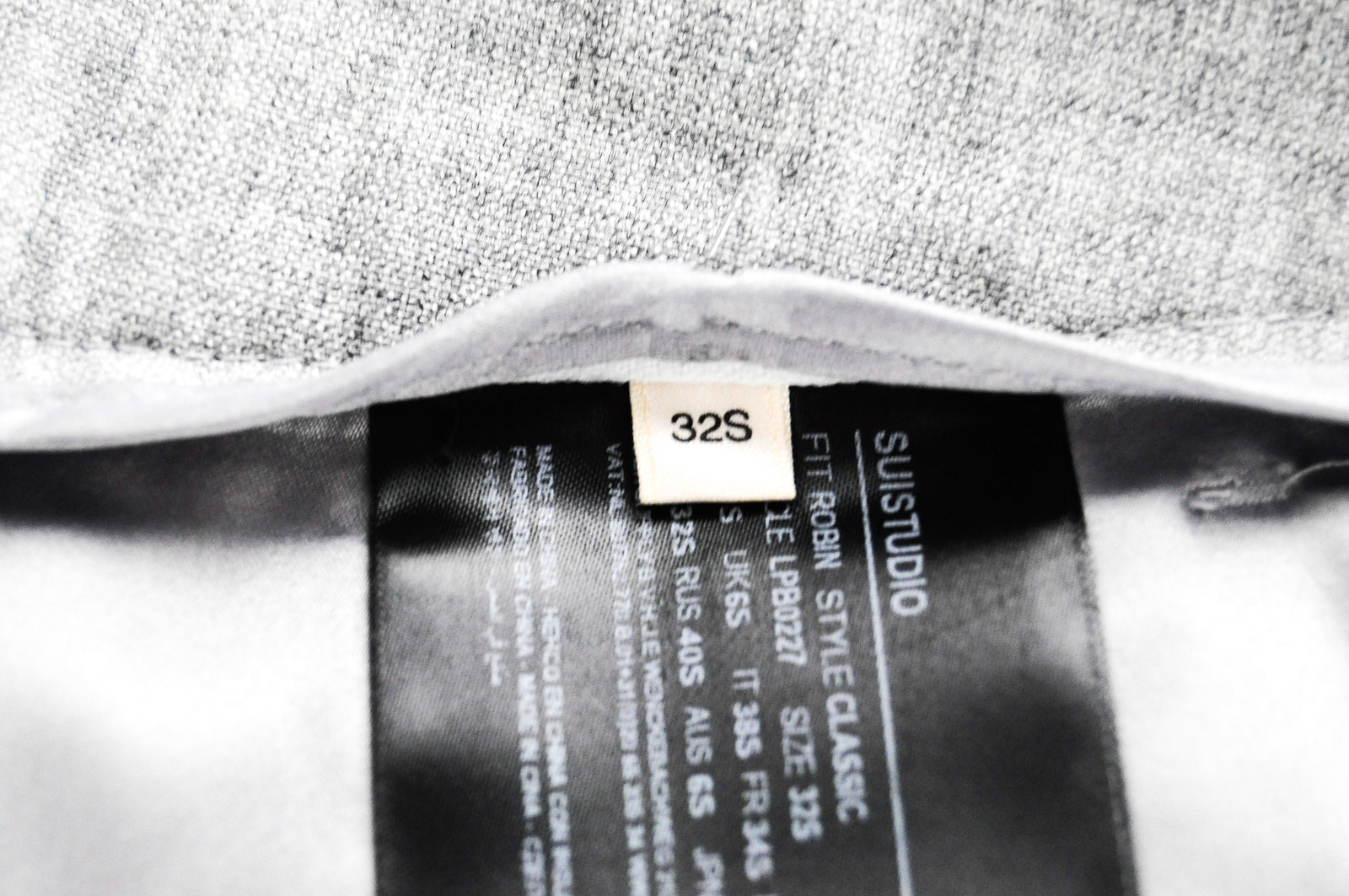 SUISTUDIO Robin Women's Grey Trousers UK6S Pure Wool Pleated Classic Workwear