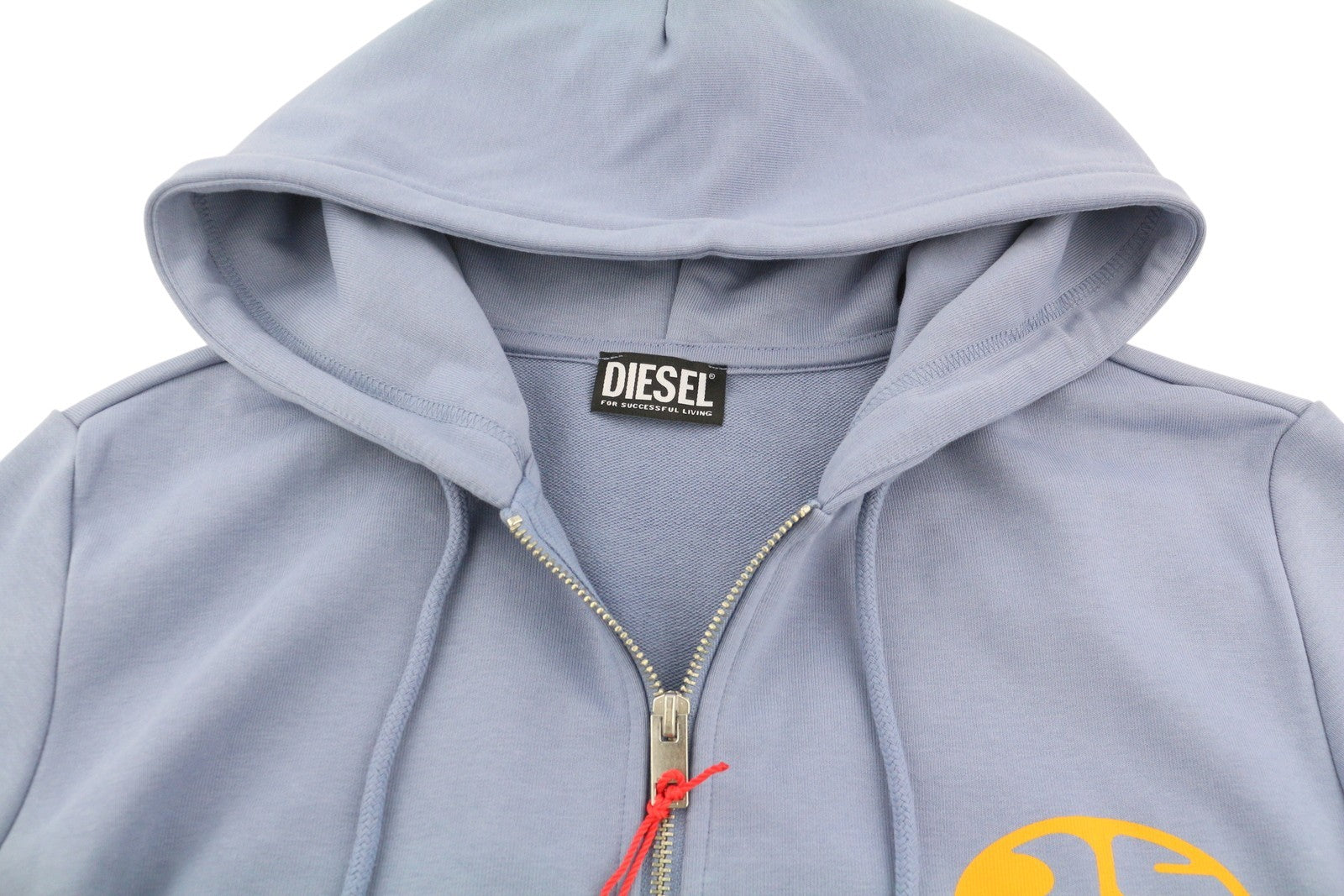 DIESEL S-Ginn-Hood-Zip-K6 Mens Hoodie M Blue Full Zip Hooded Pockets RRP€150