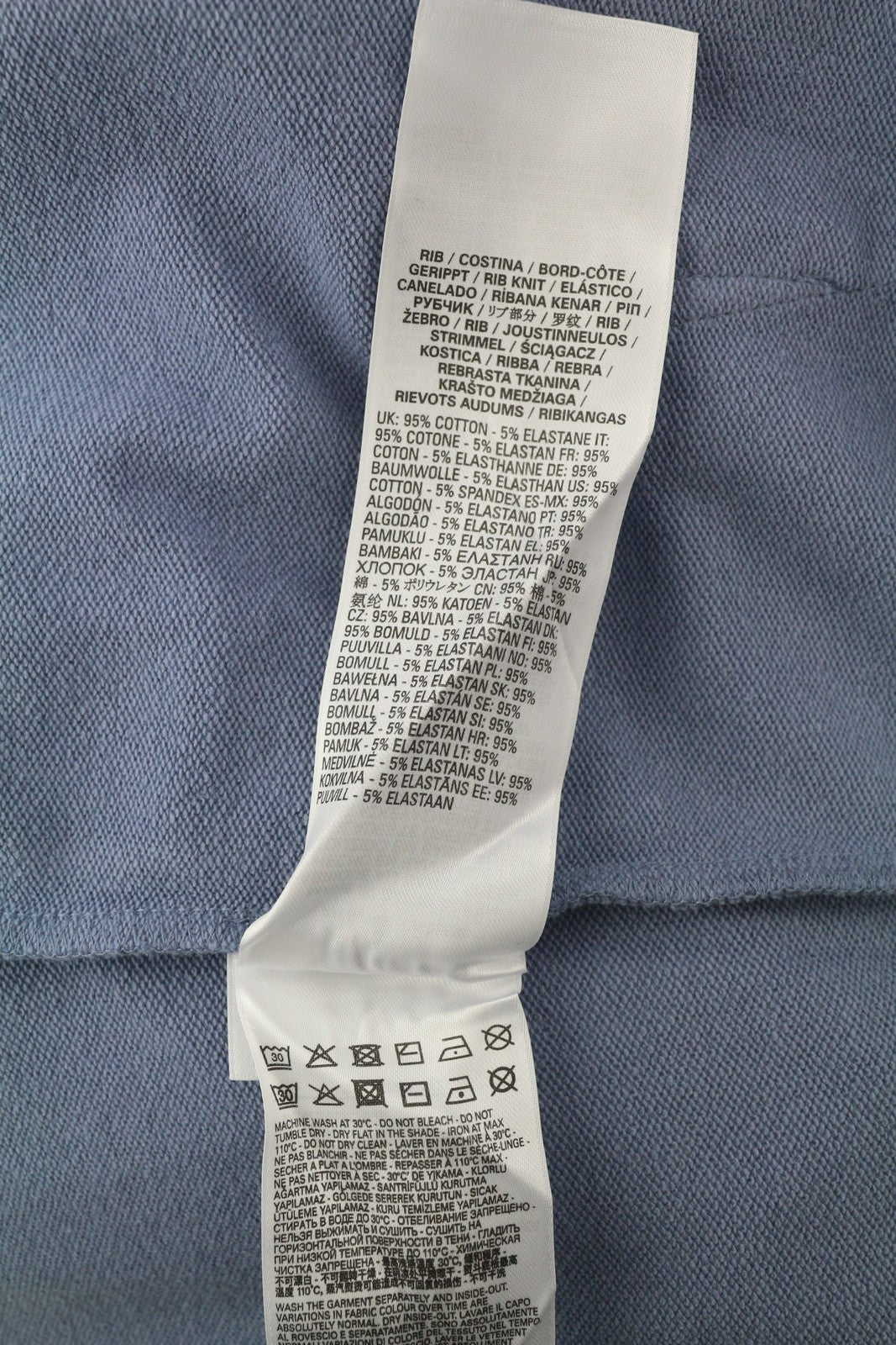 DIESEL S-Ginn-Hood-Zip-K6 Mens Hoodie M Blue Full Zip Hooded Pockets RRP€150