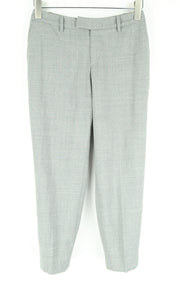SUISTUDIO Robin Women's Grey Trousers UK8S Classic Pleated Pure Wool Formal Wear
