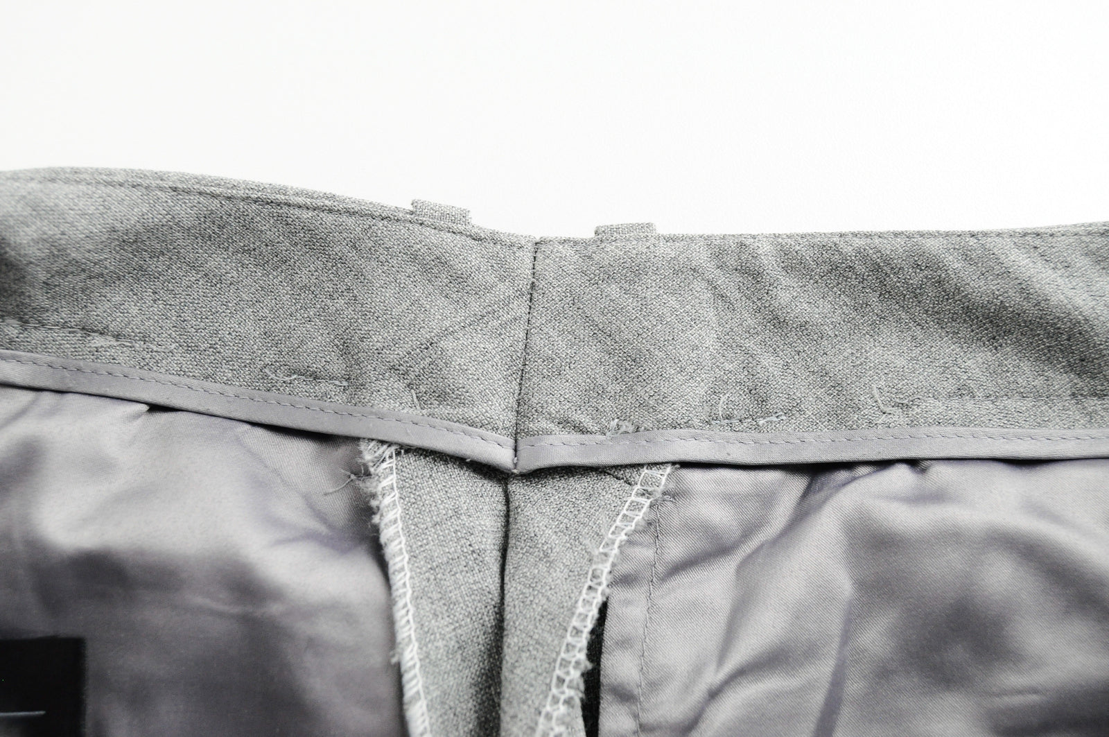 SUISTUDIO Robin Women's Grey Trousers UK8S Classic Pleated Pure Wool Formal Wear