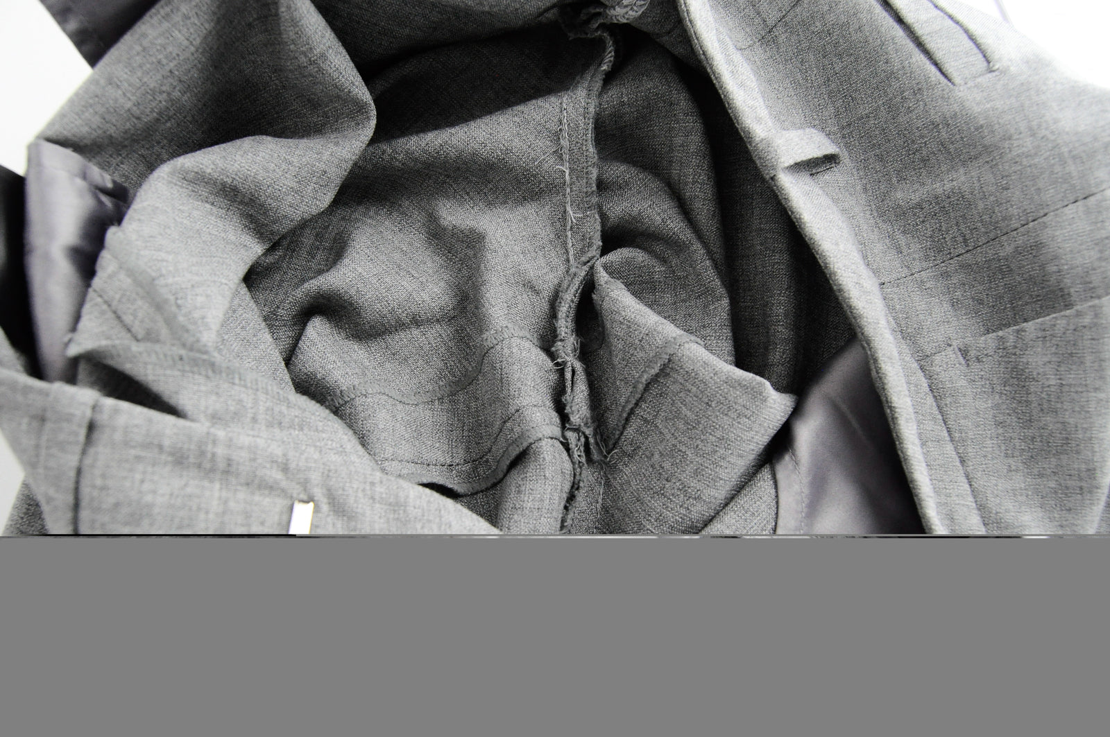 SUISTUDIO Robin Women's Grey Trousers UK8S Classic Pleated Pure Wool Formal Wear