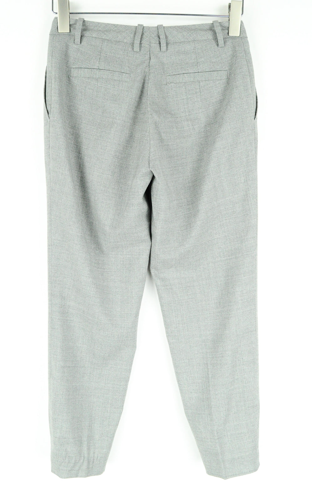 SUISTUDIO Robin Women's Grey Trousers UK8S Classic Pleated Pure Wool Formal Wear