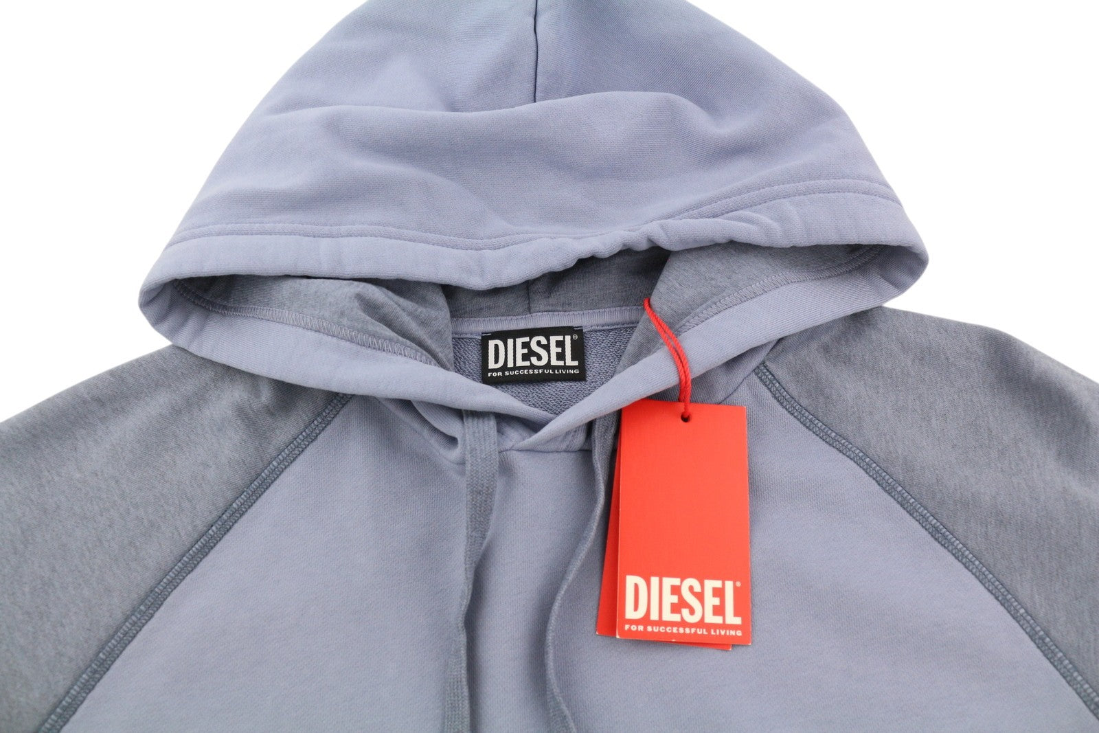 DIESEL S-Girlan-Hood Men Hoodie L Blue Pullover Kangaroo Pocket Hooded RRP195
