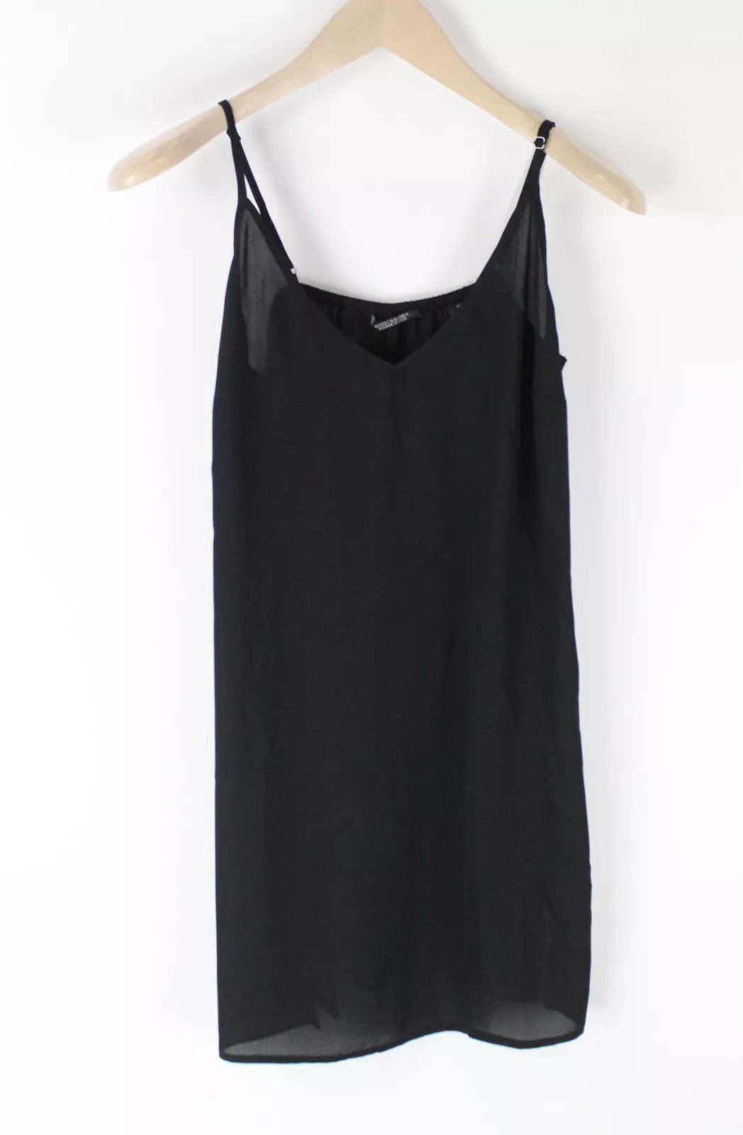 MAISON SCOTCH Women's Dress M Black Layered 2-in-1 Sleeveless Round Neck