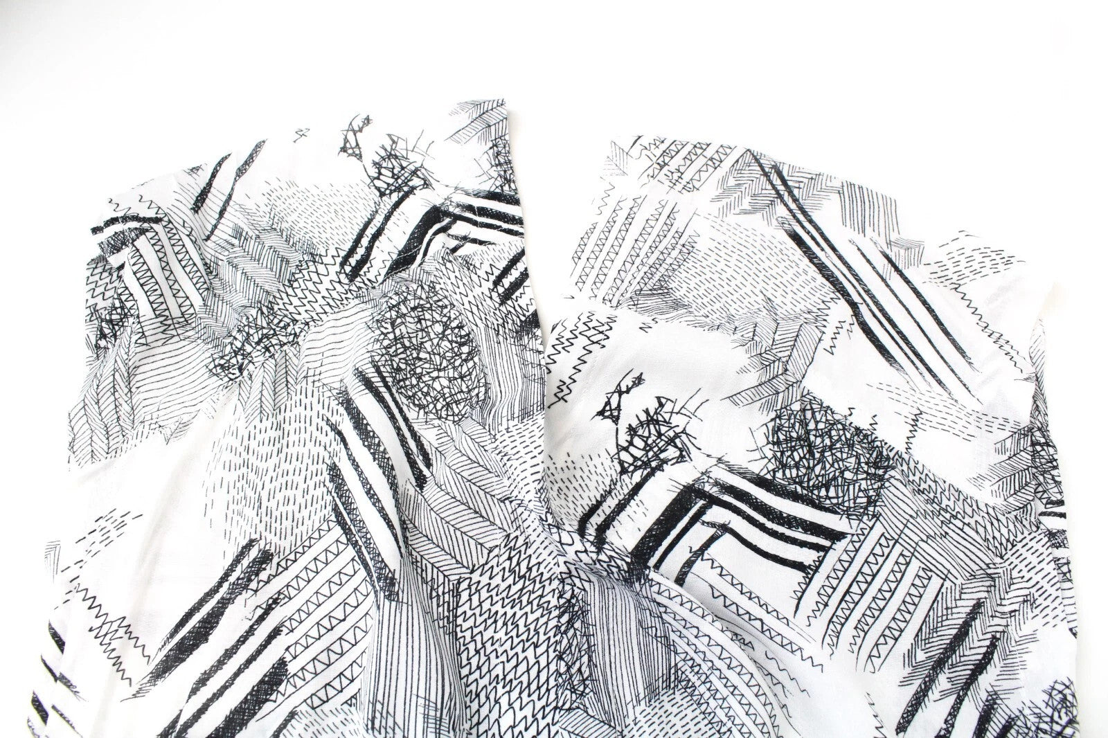 DENHAM Women's Dress 2XS White Patterned Short Sleeve V-Neck 2-in-1