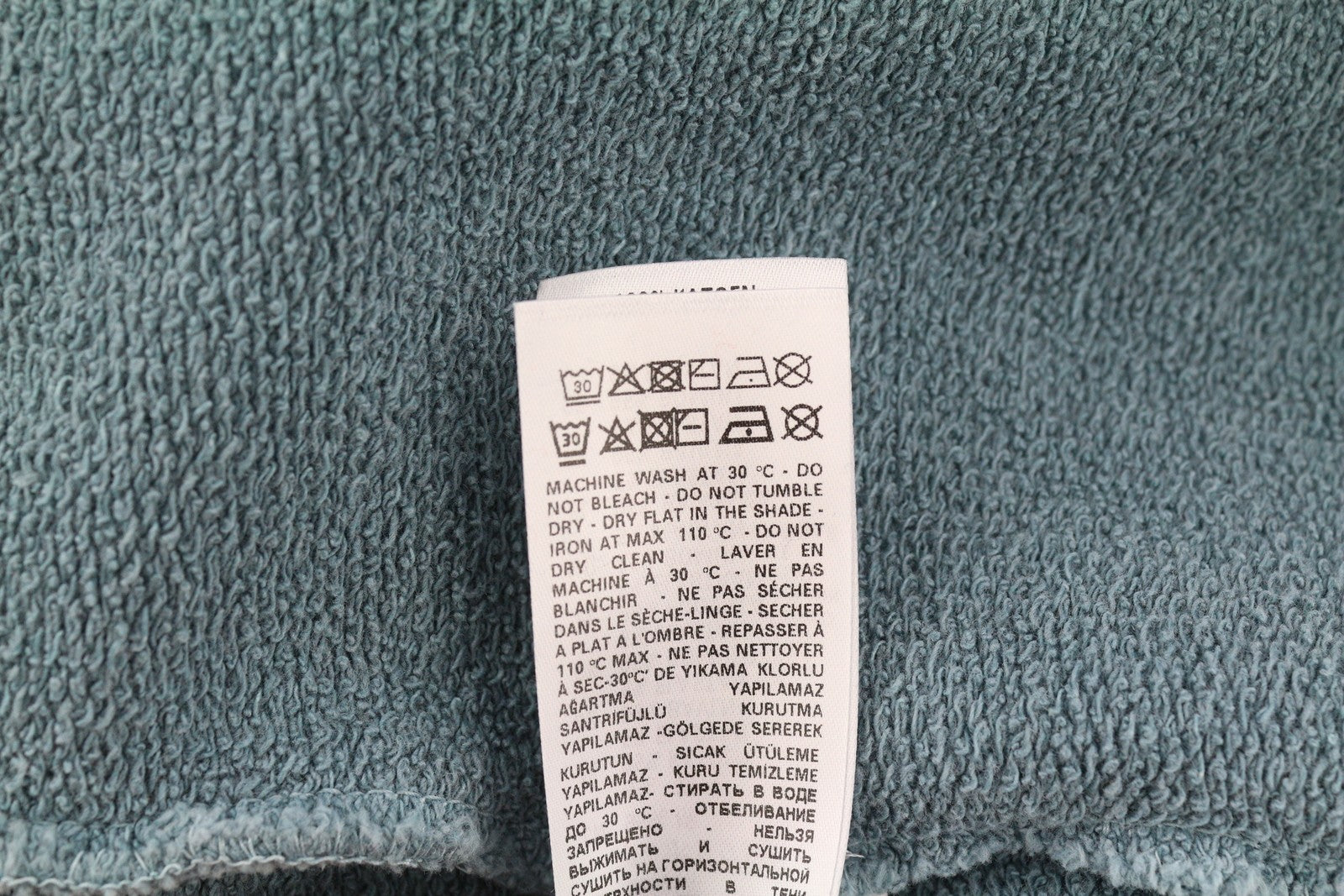 DIESEL S-Ummer-C1 Mens Hoodie 2XL Washed Blue Oversized Kangaroo Pocket RRP€250