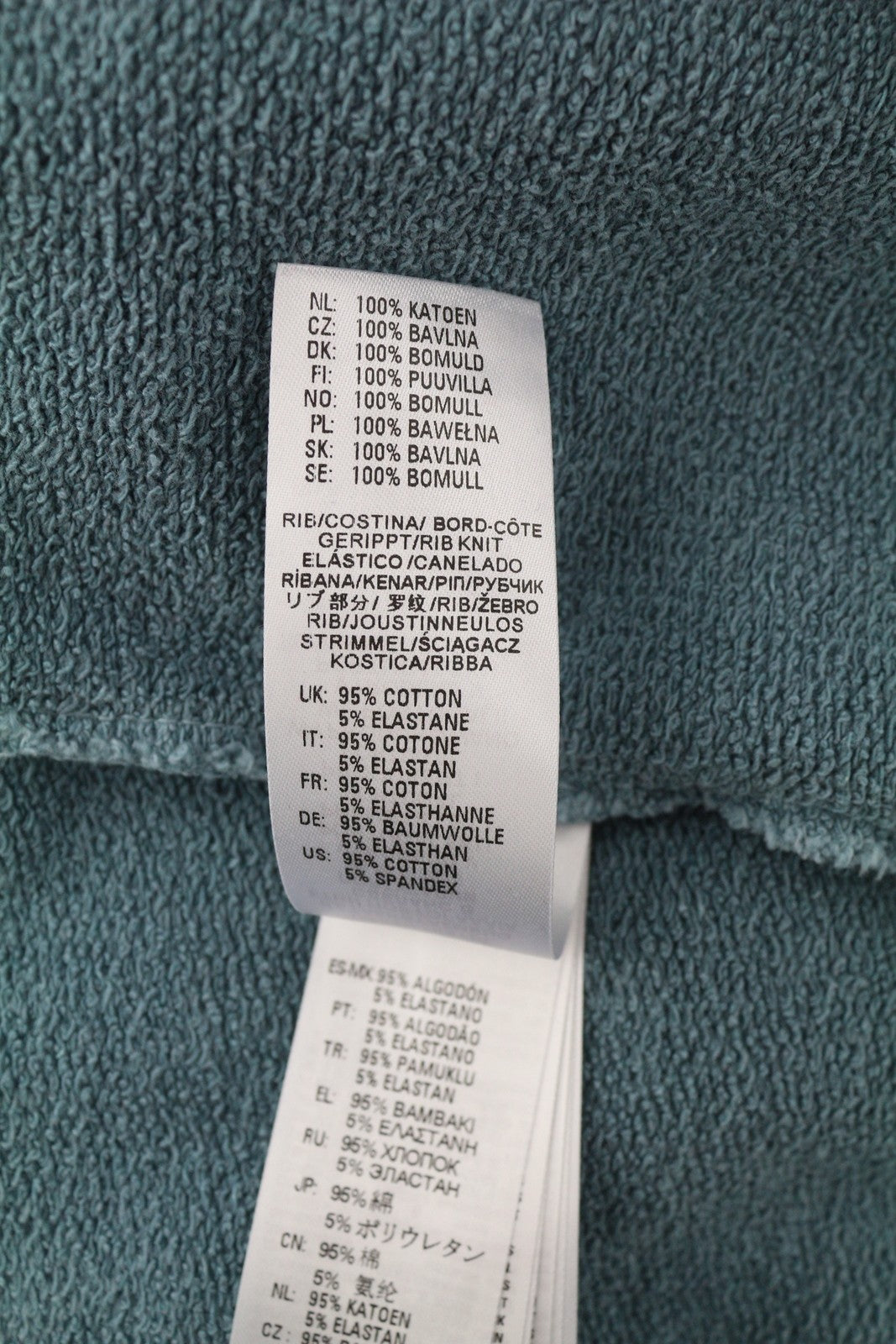 DIESEL S-Ummer-C1 Mens Hoodie 2XL Washed Blue Oversized Kangaroo Pocket RRP€250