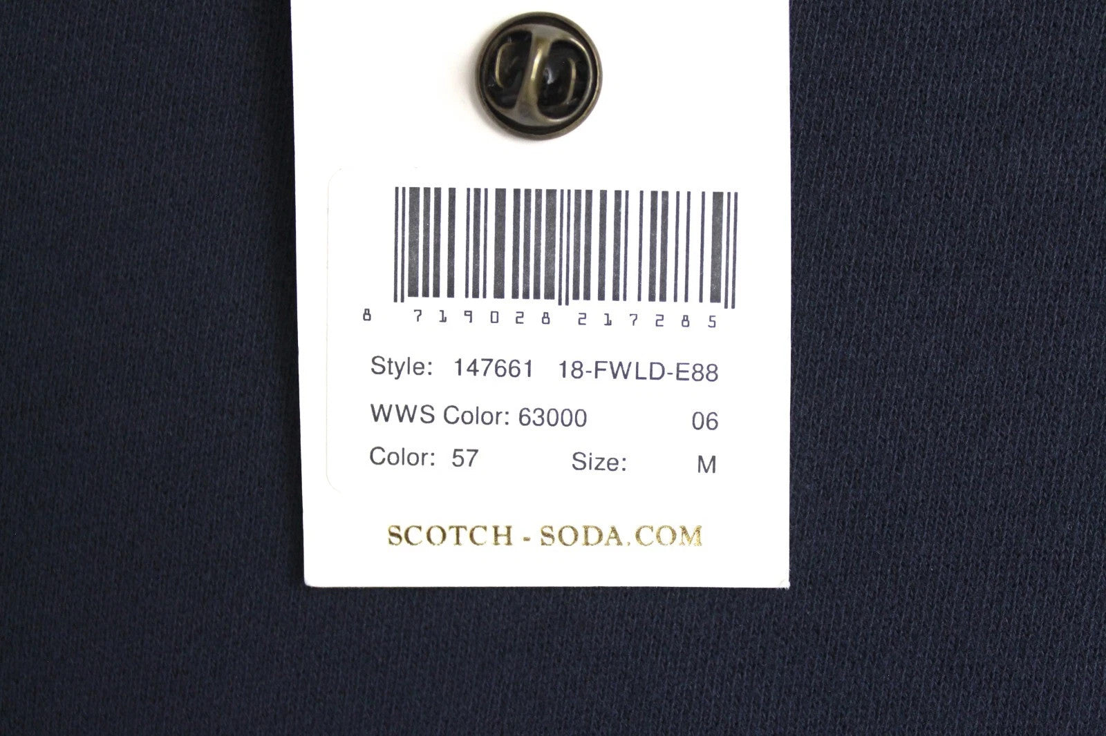 SCOTCH & SODA Ams Blauw Women's Dress M Navy Cotton Blend Frilled Collar