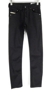 DIESEL Belther 0886Z Men's Black Jeans W27/L34 Slim Tapered Cotton Stretch Fit