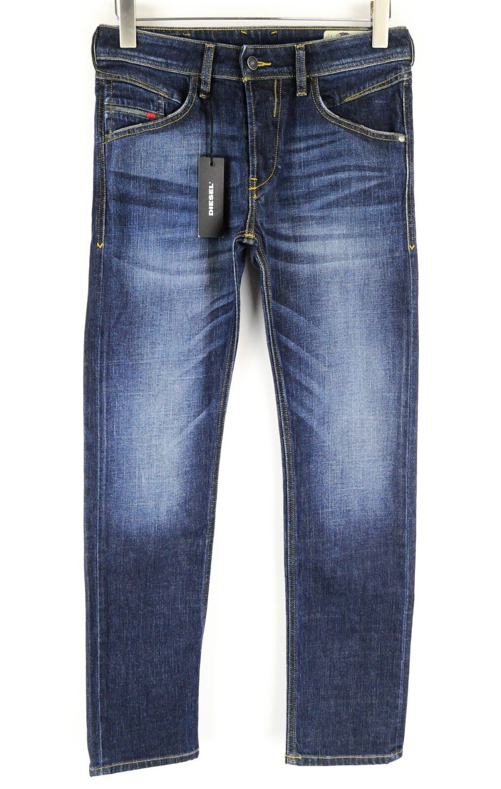 DIESEL Belther-R R48CA Men's Dark Blue Jeans W28/L32 Slim Tapered Cotton Stretch